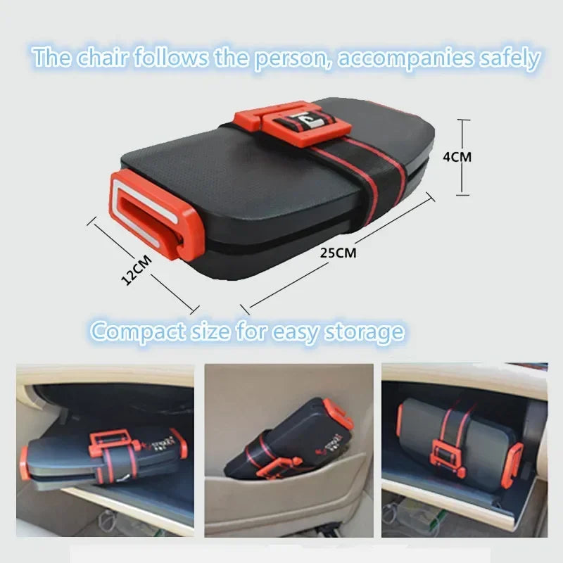 Mifold Portable Baby Car Seat Safety Cushion Travel Pocket Foldable Child Car Safety Seats Harness The Grab and Go Booster