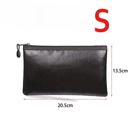 XL/L/M/S Fireproof Waterproof Document Bag Fire Safe Storage Pouch with Zipper Cash File Envelope Holder for H
