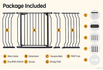 PANGDUBE Children's Safety Fence Baby Playpen Security Door for Pet Child Stair Barrier Baby Gate for Stairs Baby Safety Gate