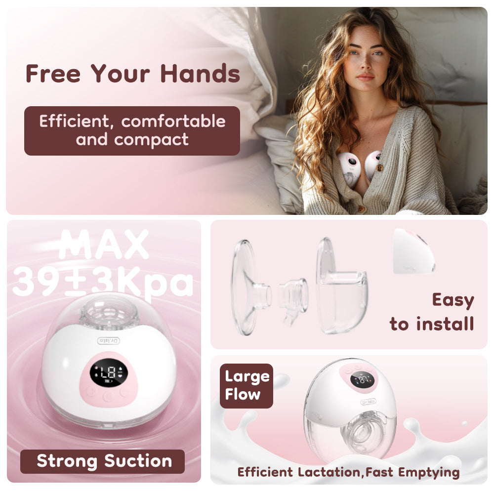 Hands Free Milk Collection Cups for Breast Pump, Wearable Breastmilk Containers, Spill Resistant Design, Small Flange, 2 Pack