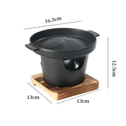 Detachable Japanese Alcohol Stove Korean Portable Non-stick Mini Barbecue Stove Barbecue Grill Camping