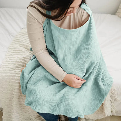 Breathable Baby Nursing Cover Maternity Breastfeeding Cover Cotton Muslin Baby Feeding Blanket Privacy Apron Stroller Blankets