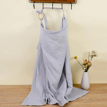 Baby Breastfeeding Cover Cotton Baby Feeding Nursing Cover Adjustable Privacy Breastfeeding Apron Soft Gauze Stroller Blankets