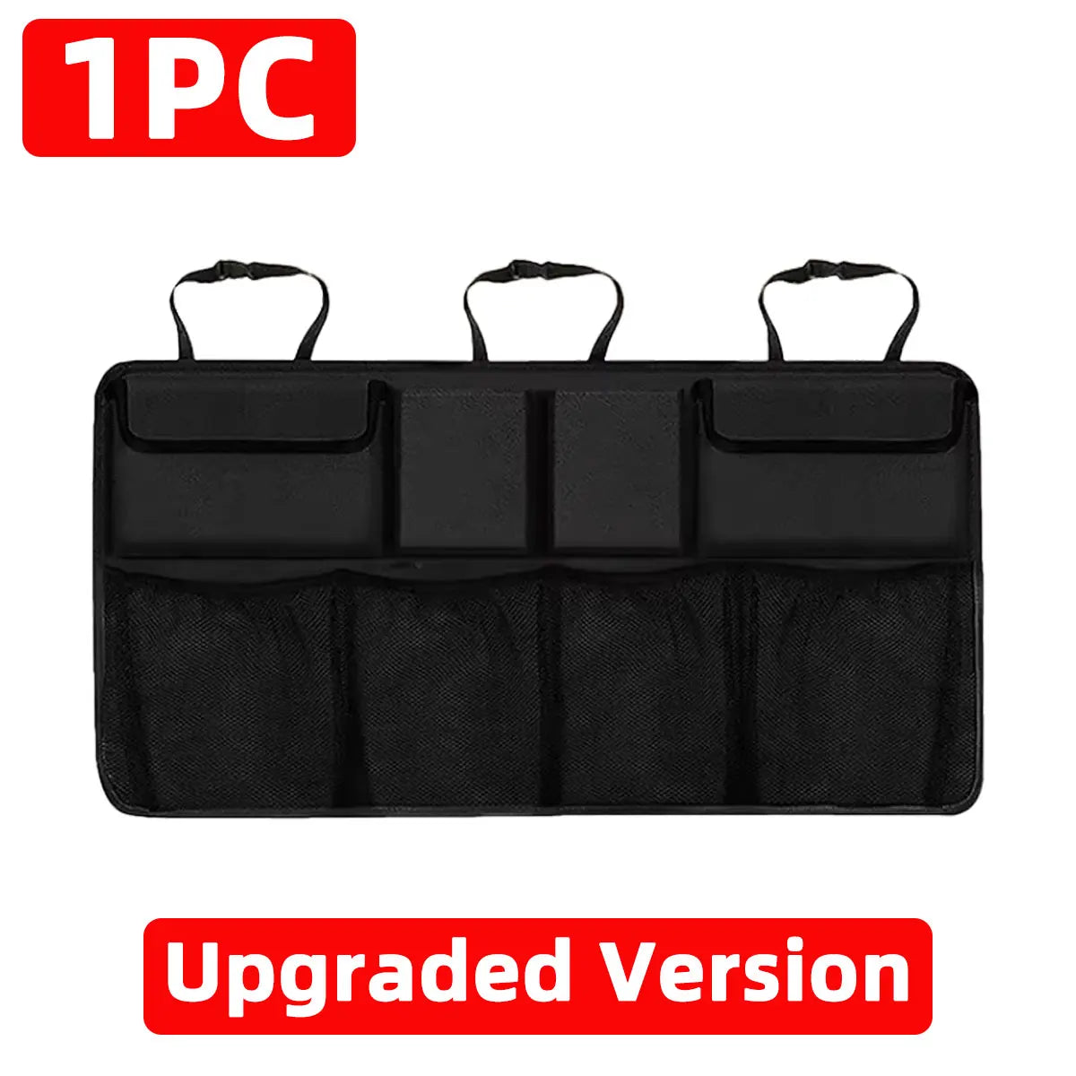 Car Trunk Organizer Adjustable Backseat Storage Bag Net High Capacity Multi-use Oxford Automobile Seat Back Organizers Universal