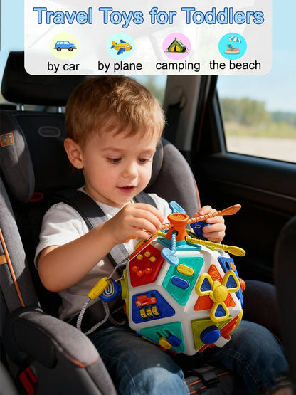 22-in-1 Baby Busy Board Activity Cube Toys Montessori Toy Educational Learning Sensory Travel Toys for Infant Christmas Gifts