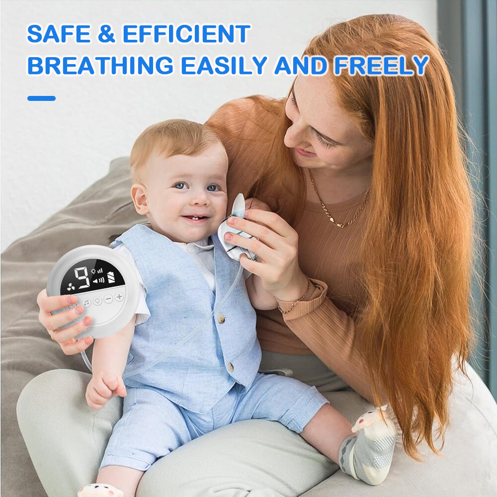 Nasal Aspirator for Baby  Electric Nose Cleaner with Built-In Music & Night Light Rechargeable Nose Booger Sucker for Infants Babies