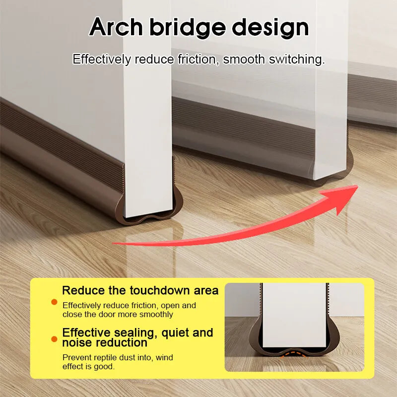 (2 Pcs) Under Door Draft Stopper, Under Door Blocker Size of Adjustable Size 93cm, Easy Install,Gap Filler, Reduces Air Draft, Noise & Sound, Door Seal for Improved Insulation