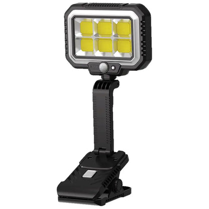 Clip On Solar Lights Outdoor COB LED Security Light Solar Charging 360° Rotatable Rainproof Motion Sensor Auto On/Off For Outdoor