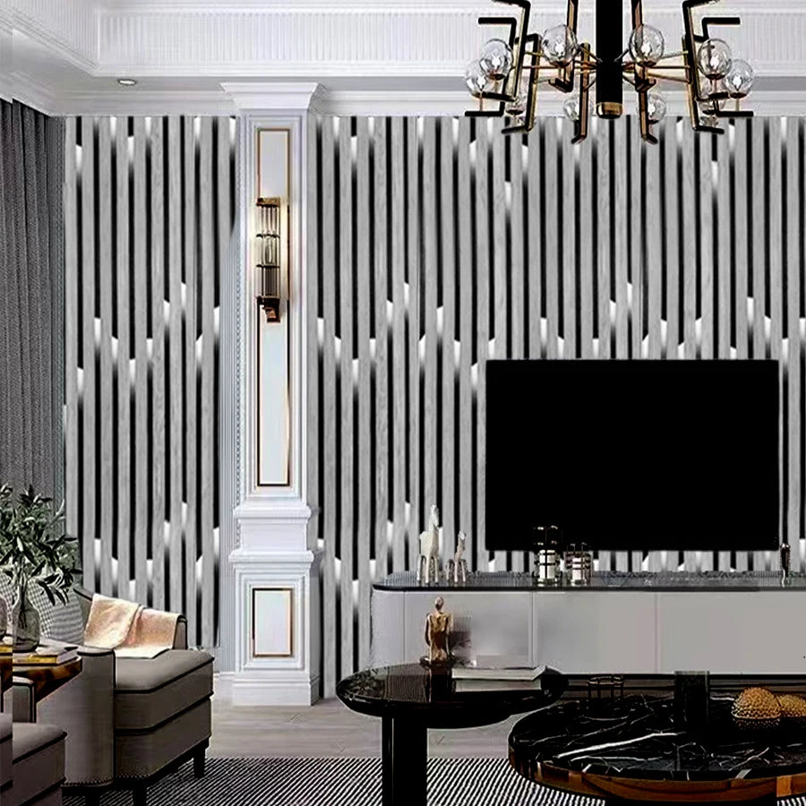 Wood Slat Wallpaper Peel and Stick Wood Grating Stripe Self-Adhesive Wallpaper Faux Wood Contact Paper Self Adhesive Home Decor