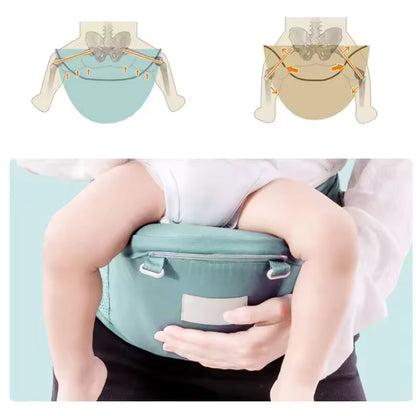 Baby Carrier with Hip Seat, Baby Carrier Newborn to Toddler, 6-in-1 Ways to Carry, All Seasons, Adjustable Baby Holder Carrier for Breastfeeding