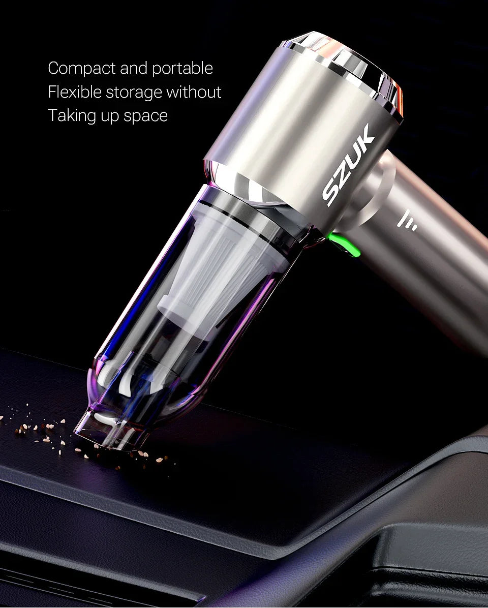 SZUK C012MAX 985000PA Car Vacuum Cleaner Portable Handheld Mini Vacuum Cleaner Cordless Powerful Car Cleaner Home Appliance