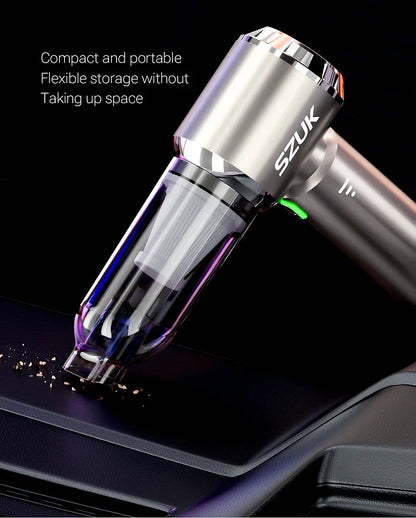 SZUK C012MAX 985000PA Car Vacuum Cleaner Portable Handheld Mini Vacuum Cleaner Cordless Powerful Car Cleaner Home Appliance