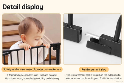 PANGDUBE Children's Safety Fence Baby Playpen Security Door for Pet Child Stair Barrier Baby Gate for Stairs Baby Safety Gate