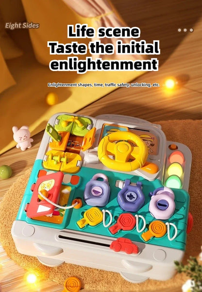 63 in 1 Baby Sensory Busy Board Montessori Toy Music Light Switch Multi functional Baby Sensory Early Education Learning Tool