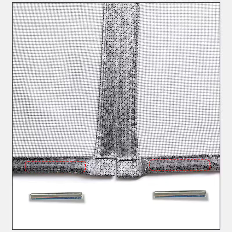 Left Right Side Universal Opening Magnetic Screen Door Fits Door, Reinforced Sewing Net Curtain for Balcony, French, Sliding Glass Door