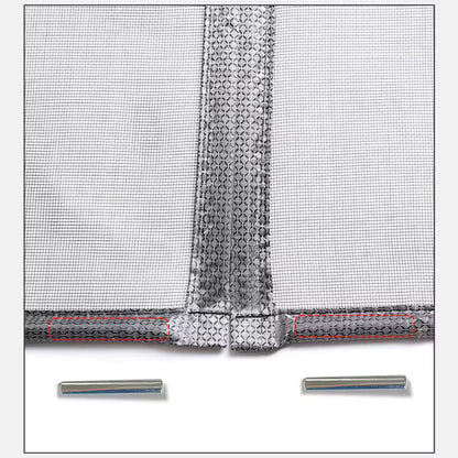 Left Right Side Universal Opening Magnetic Screen Door Fits Door, Reinforced Sewing Net Curtain for Balcony, French, Sliding Glass Door
