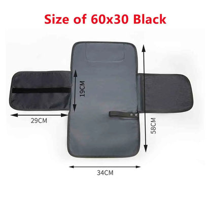 3 in 1 Diaper Changing Pad Portable Baby Changing Pad with Pockets Waterproof Travel Diaper Changing Hand Folding Diaper Bag
