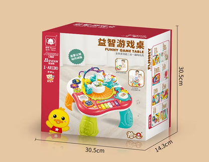 Kids Multifunctional Early Education Game Table Electric Train Baby Montessori Learning Busy Board Sensory Toys for Toddler Gift