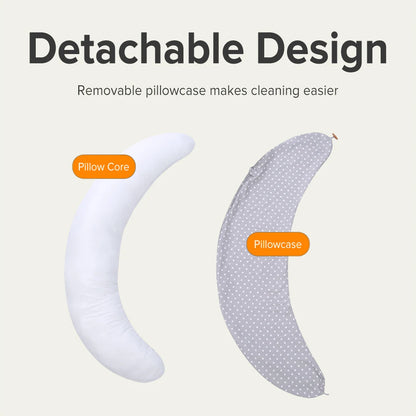 AnGku 70.9*51.2*13.8 Inches Pregnancy Pillow Removable Pillow for Pregnant Women 2PCS Nursing Pillow Breastfeeding Cushion