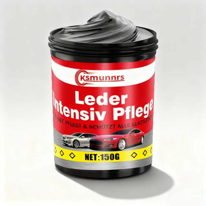 Ksmunnrs 150g Leder Intensiv Pflege - Luxury Car Leather Care Paste, Deep Nourish & Protect Glossy Leather, Auto Interior Leathe