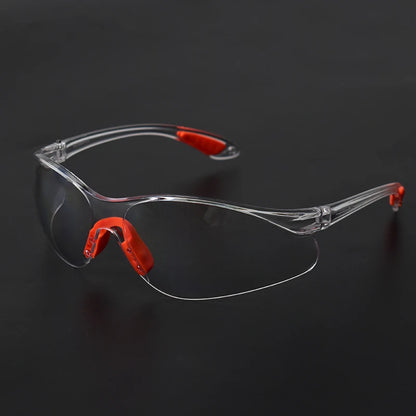 12PCS Lab Work Safety Eye Protective Glasses PC Material Anti Impact Wind Dust Proof Goggles Safety Riding Clear Glasses