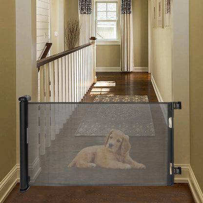 Adjustable Temperature Pet Gate Retractable Baby Gate Pet Gate for Stairs, Corridors, Bedrooms