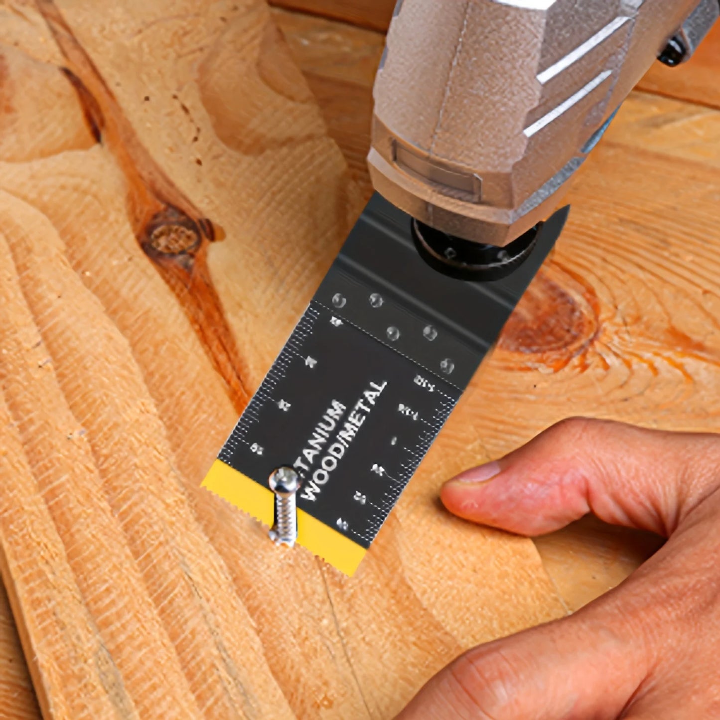 Multitool Blades Oscillating Tool Blade, Universal Titanium Oscillating Saw Blades for Metal Nails, Wood and Plastic, Multi Tool Blades Kits Fit Dewalt Milwaukee Ryobi Rockwell Fein