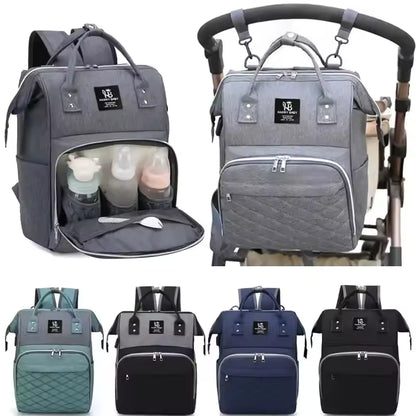 Backpack Organized Daypack Travel Baby Bag with Stroller Strap and Side Bottle Pockets
