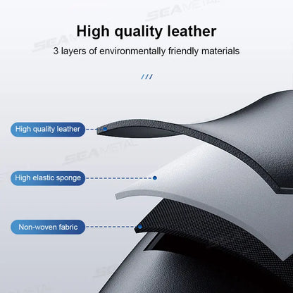 SEAMETAL Leatherette Car Trunk Organizer Large Capacity Seat Back Storage Bag with 4 Pockets Multifunction Use for Car Trunk SUV