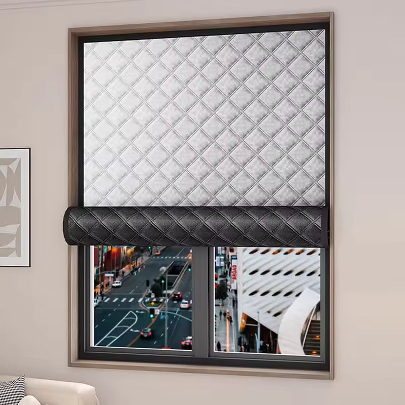 Thermal Insulated Door Curtain, High Quality Cloth Thicken Cotton Filled, Single Piece Door Insulation Blanket Cover for Cold in Winter, Grey