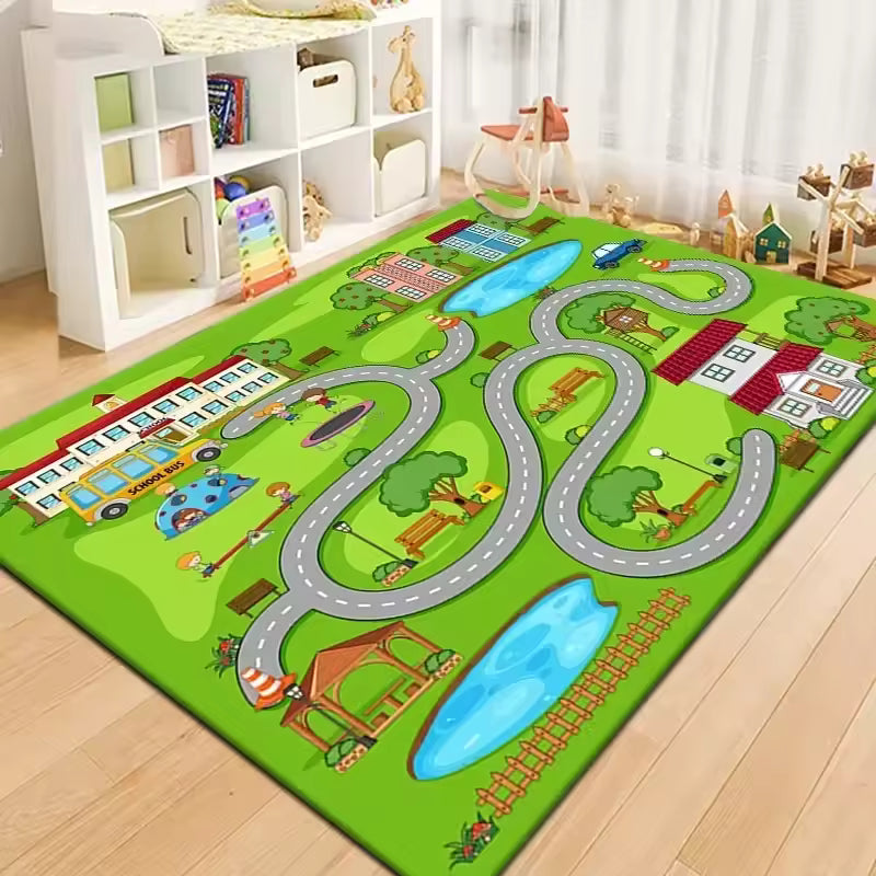 Baby Play Mat Baby Floor Play Mat Large Soft Foam Playmat for Babies Reversible Waterproof Padded Playmats Portable Thick Crawling Mat for Indoor Outdoor