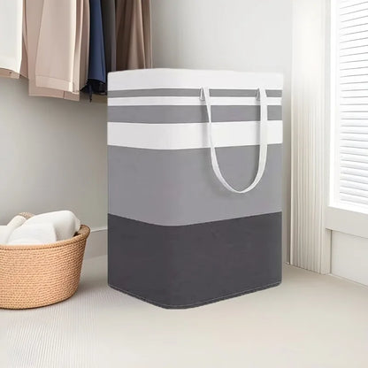 Laundry Hamper with Handles,Large Foldable Laundry Basket for Clothes, canvas Storage Bin&nbsp;