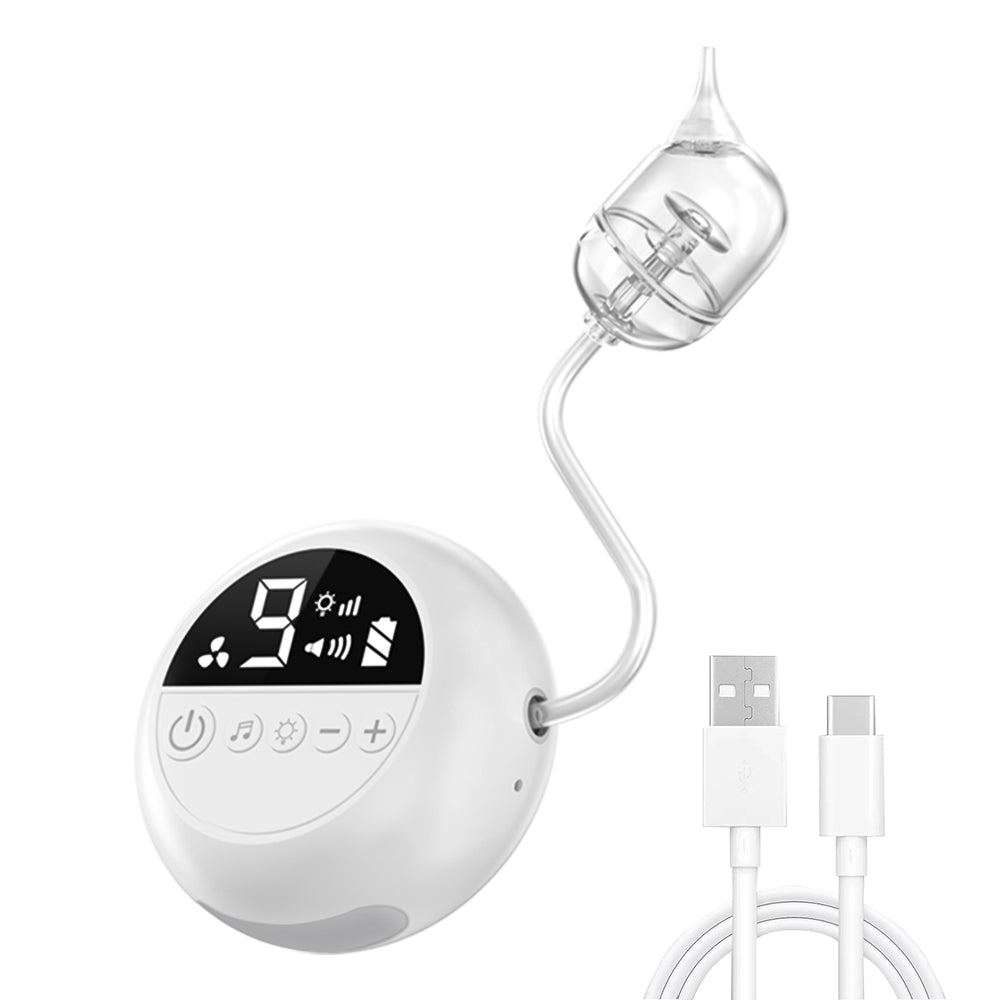 Nasal Aspirator for Baby  Electric Nose Cleaner with Built-In Music & Night Light Rechargeable Nose Booger Sucker for Infants Babies