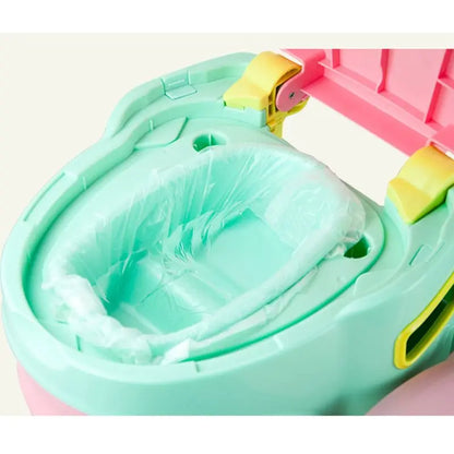 5 Roll/50 Pcs Universal Potty Training Toilet for Seat Bin Bags Travel Potty Liners Potty Diaper Bags Potty Training