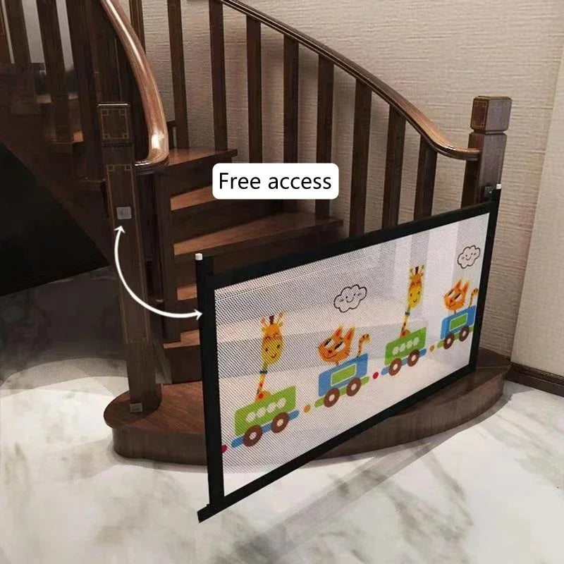 Pet Isolated Network Pet Dog Barrier Fences Stairs Gate New Folding Breathable Mesh Playpen For Dog Safety Fence Baby Gate Fence