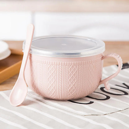 Large Soup Mug 25oz Cup Bowl with Lid Large Soup Mug Dinnerware for Travel Tea Christmas Cafe Oats Lunch Noodle Sandwich