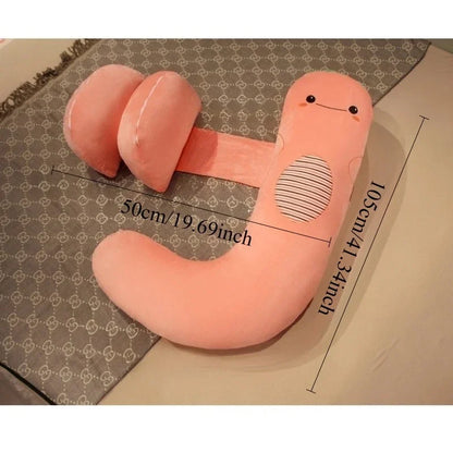 Pregnant Women Sleep on The Side of The Pillow The Pregnancy Belly Pillow Soft Comfortable Solid Color Lumbar Pillow Maternity