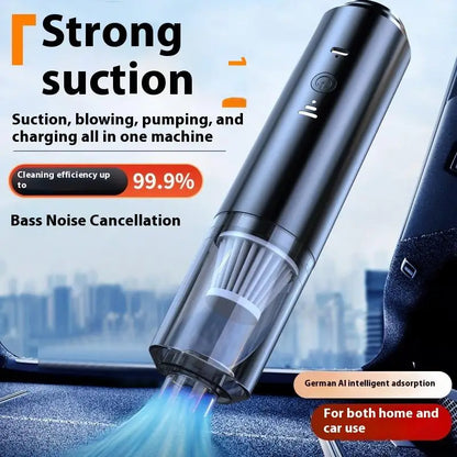 Wireless Dual Purpose Suction And Blowing Vacuum Cleaner Dual Use For Home And Car High Power Powerful Vacuum Cleaner Black