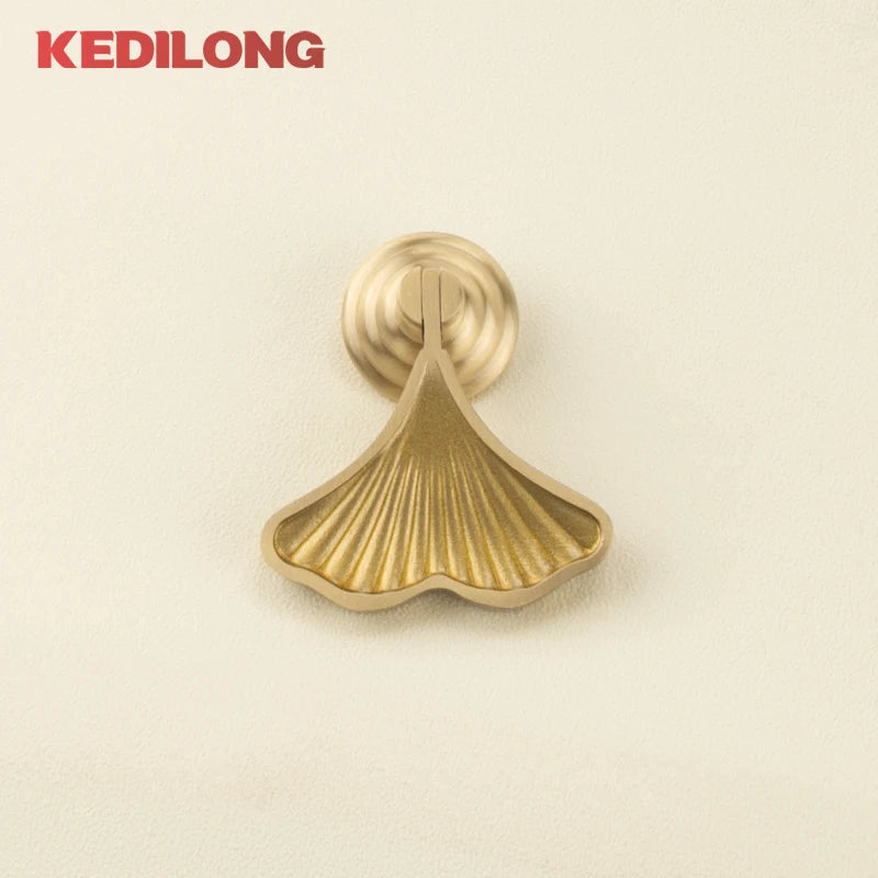 Cabinet Handles Brushed Brass Kitchen Knobs European style minimalist solid brass cabinet DIY pull handle classical luxury drawer gold knob cabinet door long handle