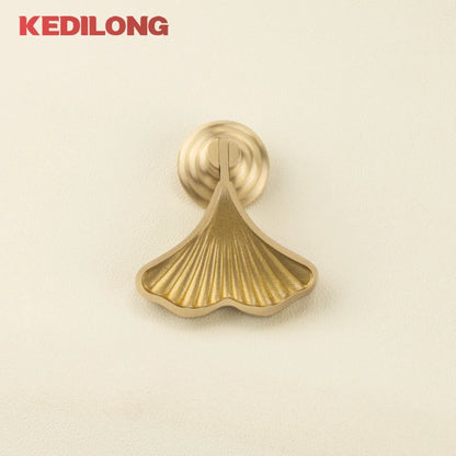 Cabinet Handles Brushed Brass Kitchen Knobs European style minimalist solid brass cabinet DIY pull handle classical luxury drawer gold knob cabinet door long handle