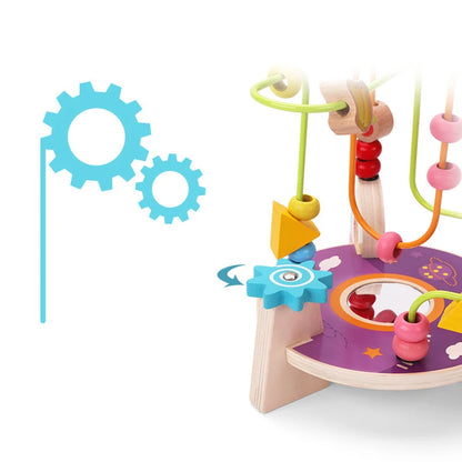 Montessori Baby Toys Wooden Roller Coaster Bead Maze Toddler Early Learning Educational Puzzle Math Toy for Children 1 2 3 Years
