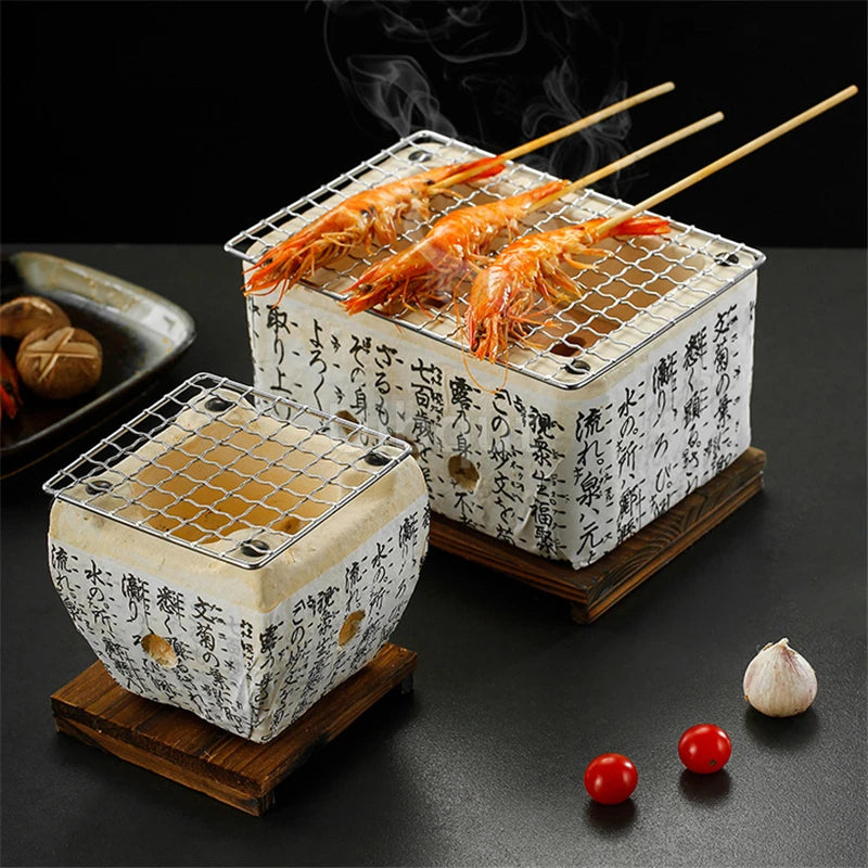 Portable Japanese Bbq Grill Korean Carbon Barbecue Grills Aluminium Alloy Indoor Outdoor Bbq Stove Barbecue Tools charcoal grill