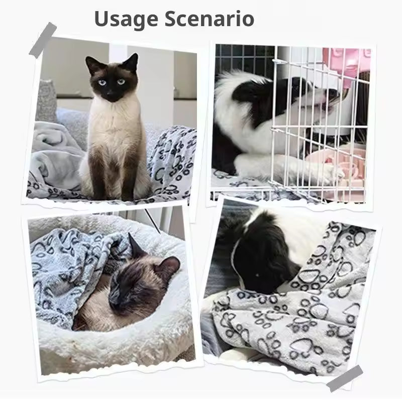 Dog Blankets for Large Dogs ,  1pc Pet Mat Soft Fluffy High Quality Pet Blanket Cute Cartoon Pattern Pet Mat Warm and Comfortable Blanket for Cat Dogs