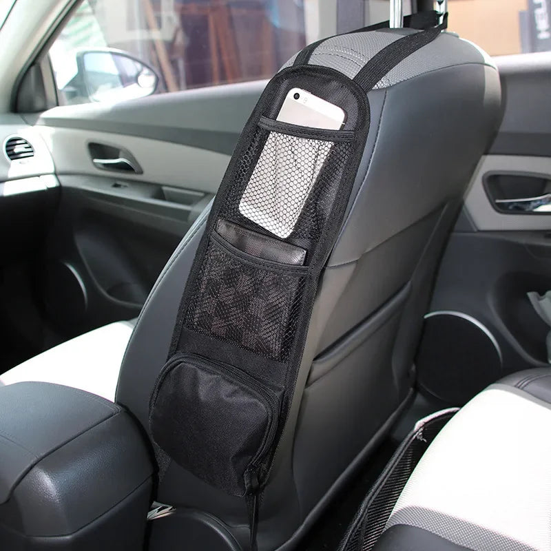 Car Trunk Organizer Adjustable Backseat Storage Bag Net High Capacity Multi-use Oxford Automobile Seat Back Organizers Universal