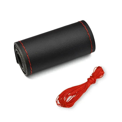 Car Steering Wheel Braid Cover Black Artificial Leather For Volkswagen VW Golf 7 Mk7 Touran Up New Polo Jetta Passat B8 Tiguan