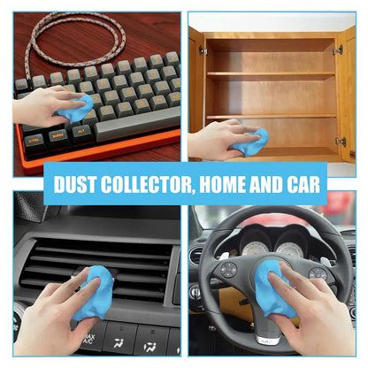 Car Cleaning Gel Putty Reusable Car Interior Detailing Mud Dust Computer Dust Cleaning Keyboard Remover Gel Auto Vent Clean H7U4