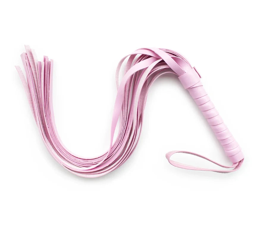 High Quality Pu Leather Pimp Whip Racing Riding Crop Party Flogger Hand Cuffs Queen Black Horse Riding Whip