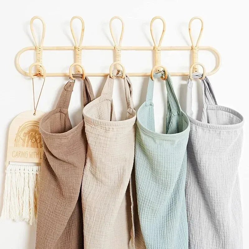 Breathable Baby Nursing Cover Maternity Breastfeeding Cover Cotton Muslin Baby Feeding Blanket Privacy Apron Stroller Blankets