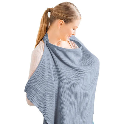 Breathable Baby Nursing Cover Maternity Breastfeeding Cover Cotton Muslin Baby Feeding Blanket Privacy Apron Stroller Blankets