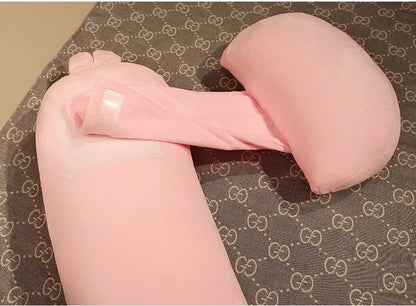 Pregnant Women Sleep on The Side of The Pillow The Pregnancy Belly Pillow Soft Comfortable Solid Color Lumbar Pillow Maternity